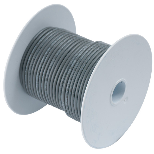 Ancor Grey 14 AWG Tinned Copper Wire - 100' Ancor 23.99 Explore Gear