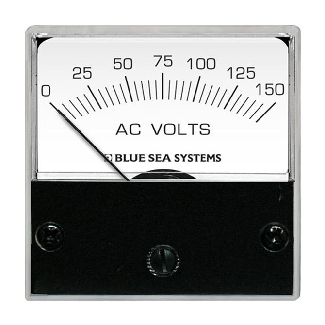 Blue Sea 8244 AC Analog Micro Voltmeter - 2" Face, 0-150 Volts AC Blue Sea Systems 42.99 Explore Gear