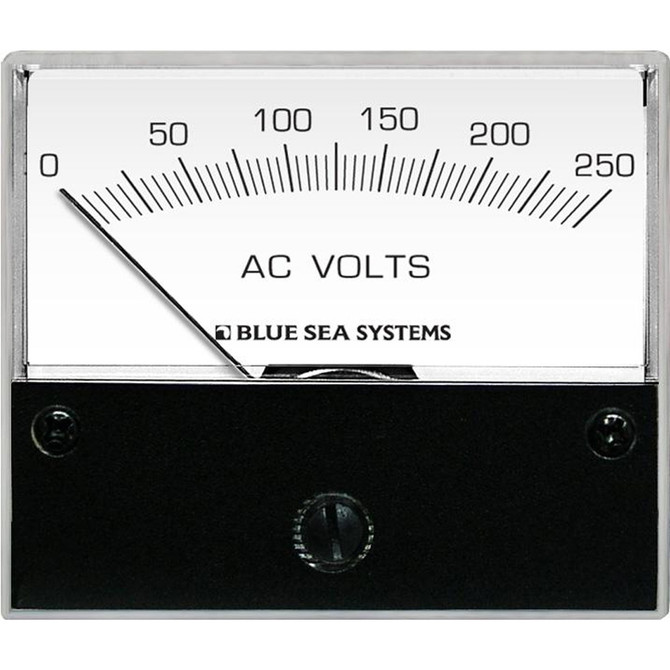 Blue Sea 9354 AC Analog Voltmeter 0-250 Volts AC Blue Sea Systems 39.99 Explore Gear