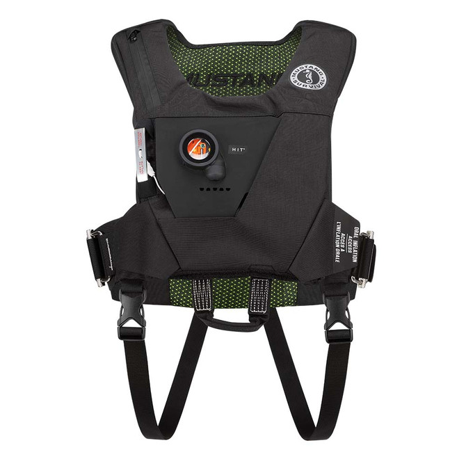 Mustang EP 38 Ocean Racing Hydrostatic Inflatable Vest - Black/Fluorescent Yellow/Green - Automatic/Manual Mustang Survival 384.99 Explore Gear