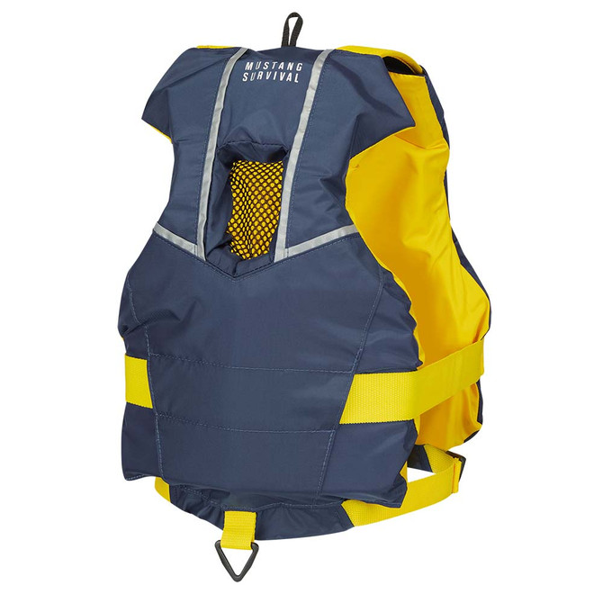 Mustang Youth Bobby Foam Vest - Yellow\/Navy