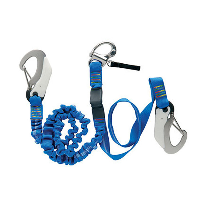 Wichard Double Releasable Elastic Tether Fixed Line w/3 Hooks Wichard Marine 347.88 Explore Gear