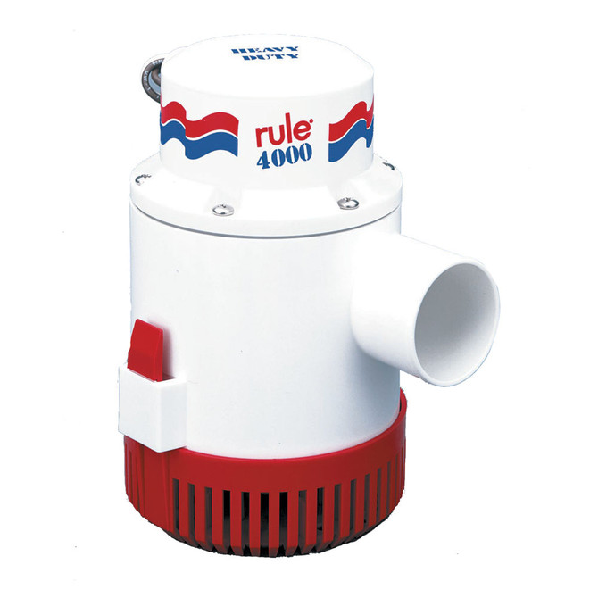 Rule 4000 Non-Automatic Bilge Pump - 12V Rule 293.99 Explore Gear