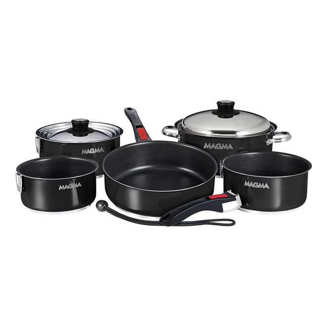 Magma Nestable 10 Piece Induction Non-Stick Enamel Finish Cookware Set - Jet Black Magma 369.99 Explore Gear