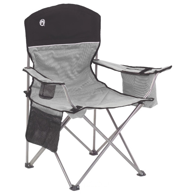 Coleman Cooler Quad Chair - Grey Black Coleman 44.99 Explore Gear