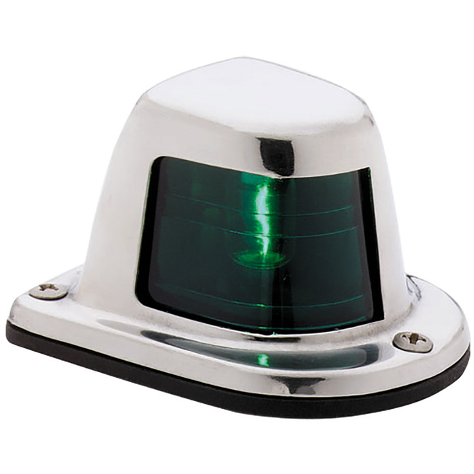 Attwood 1-Mile Deck Mount, Green Sidelight - 12V - Stainless Steel Housing Attwood Marine 35.99 Explore Gear