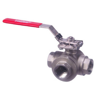 33D Series 3-Way Manual Stainless Steel Ball Valves