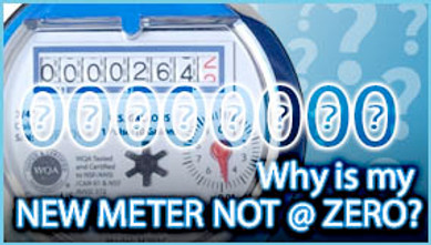 Why Does My New Water Meter Not Start at Zero?  Why Does My New Water Meter Not Start at Zero?
