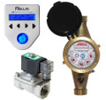 Batching System with Lead Free Brass Multi-jet Water Meter and Solenoid Valve