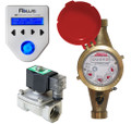 Batching System with Lead Free Brass Multi-jet Hot Water Meter and Solenoid Valve