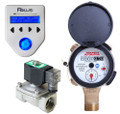 Batching System with Positive Displacement Water Meter and Solenoid Valve