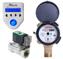 Batching System with Positive Displacement Water Meter and Solenoid Valve