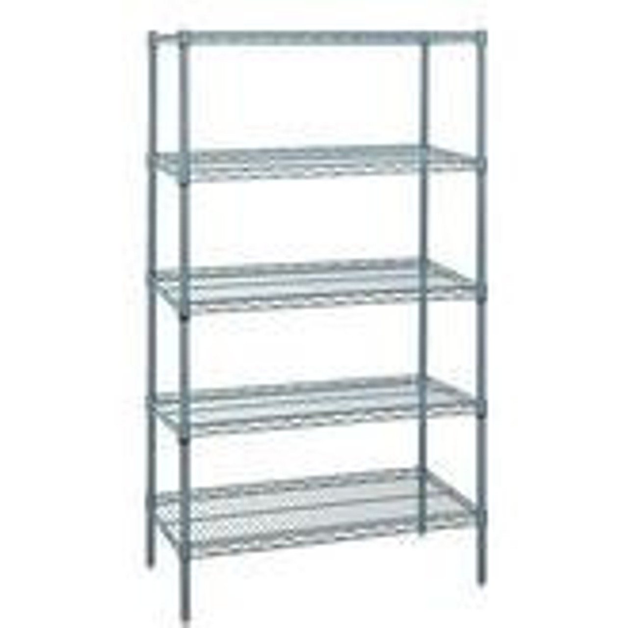 Gray Epoxy Wire Shelving