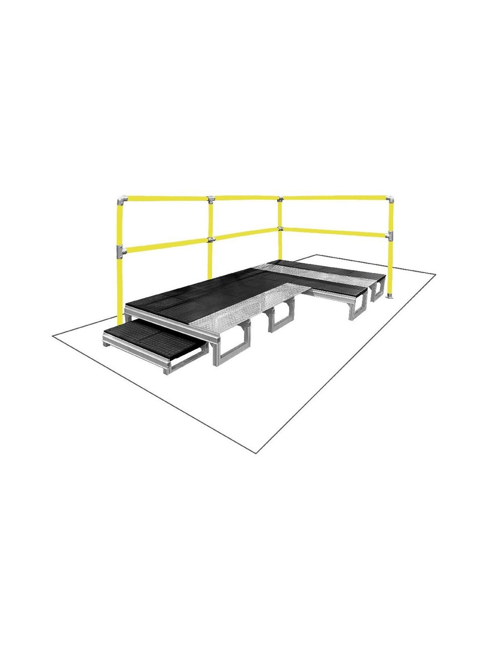 Foundation Platform Railing System | Wearwell | Material Flow
