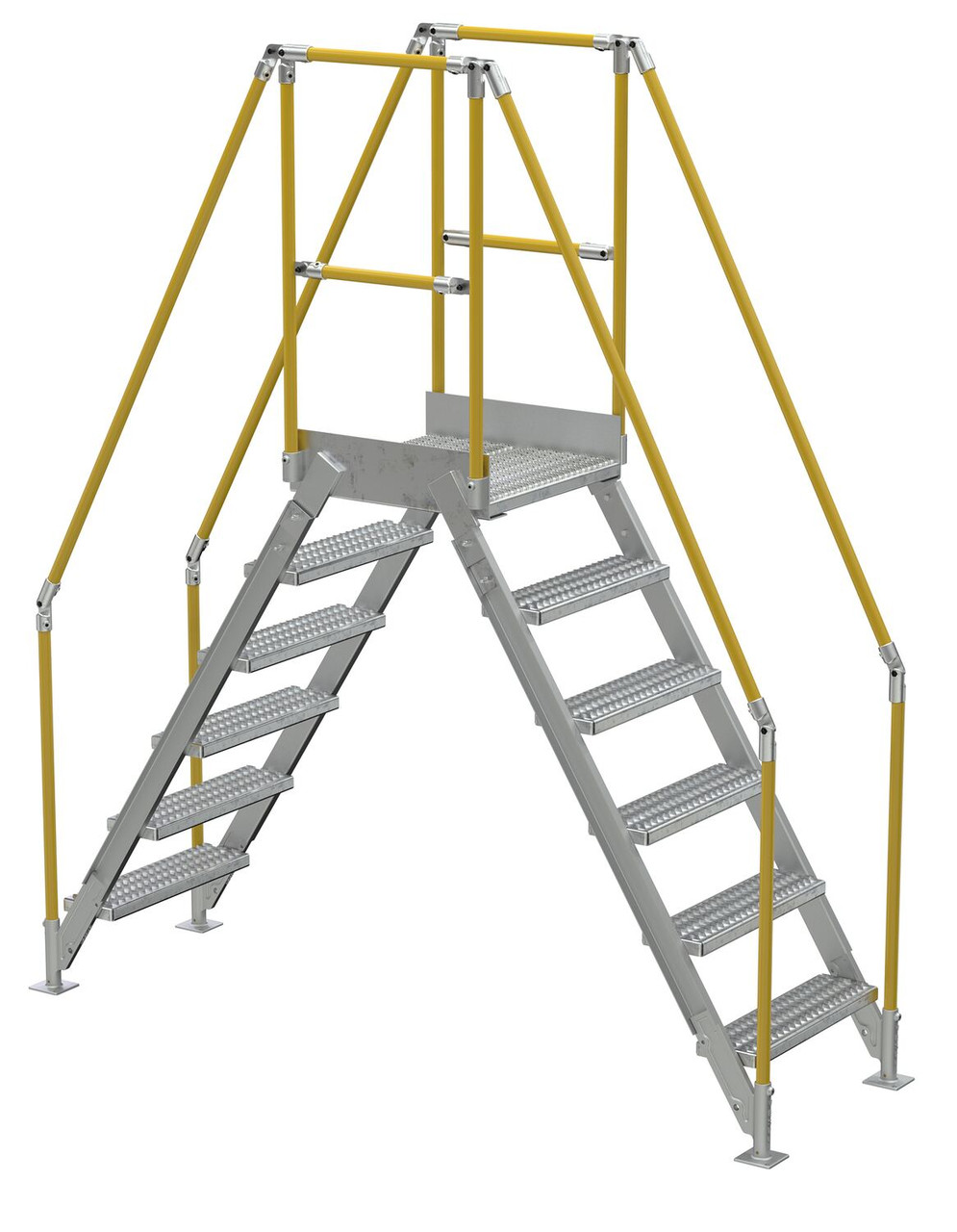 Aluminum Cross Over Ladders by Vestil | Material Flow