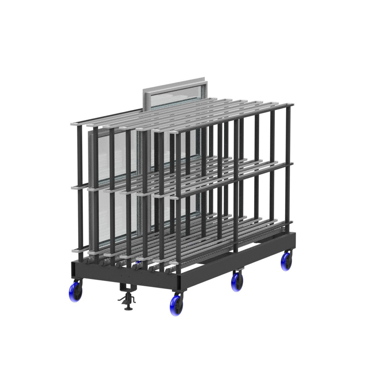 Window Racking Cart Valley Craft Window & Door Frame Cart | Material Flow