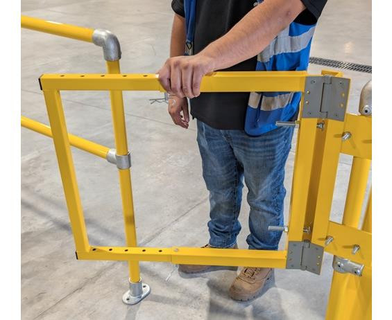 Adjustable Swing Gate GATEADJUST28-38 Save-Ty Yellow | Material Flow