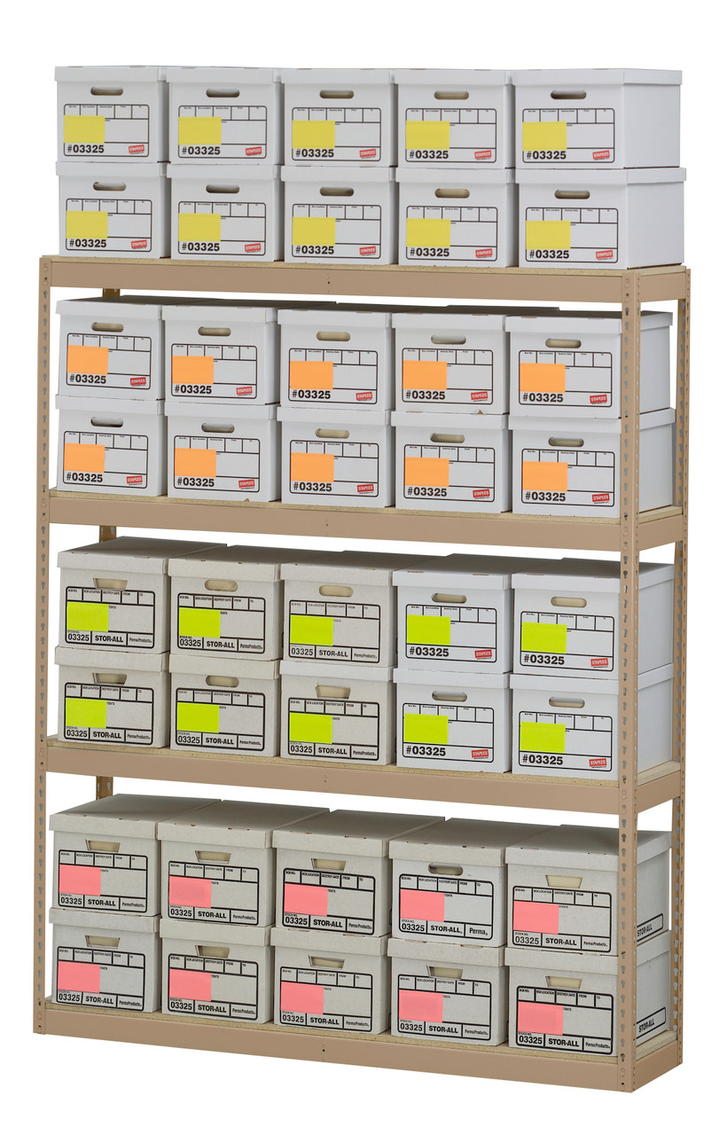 Tennsco Record Archive Storage Racks | Material Flow
