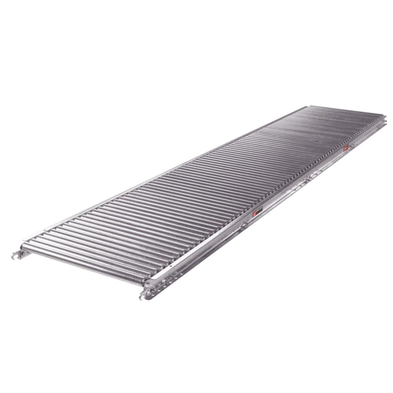 Roach gravity roller conveyor for warehouse material handling