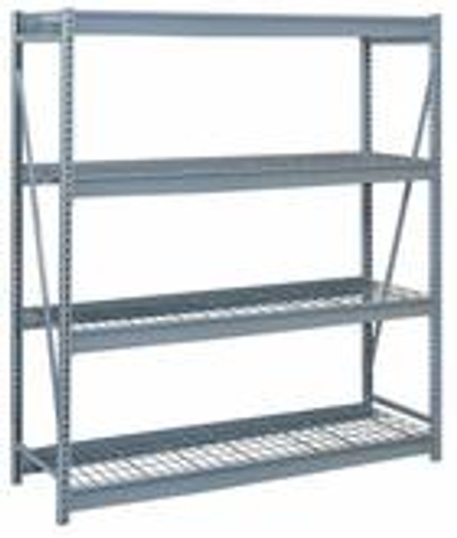 Lyon Bulk Storage Racks - 84 Inch Wide - Wire Decking