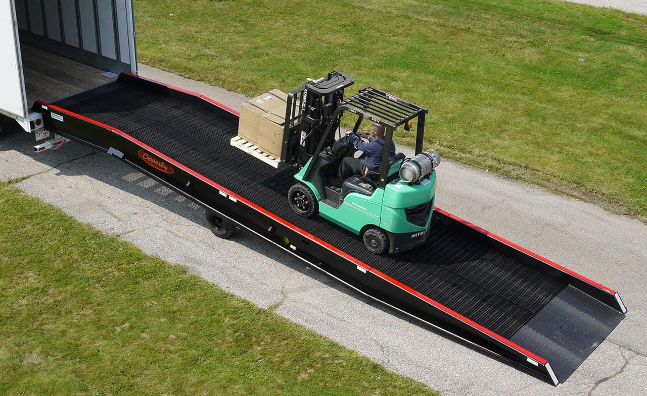 Material Shifting Ramp Copperloy SYR16-70-36PL8 Mobile Yard Ramps | Material Flow