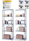 Lyon 8000 Series Open Steel Shelving 36"W x 24"D x 84"H