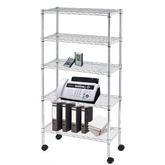 Sandusky Lee Mobile Wire Shelving 5 Tier