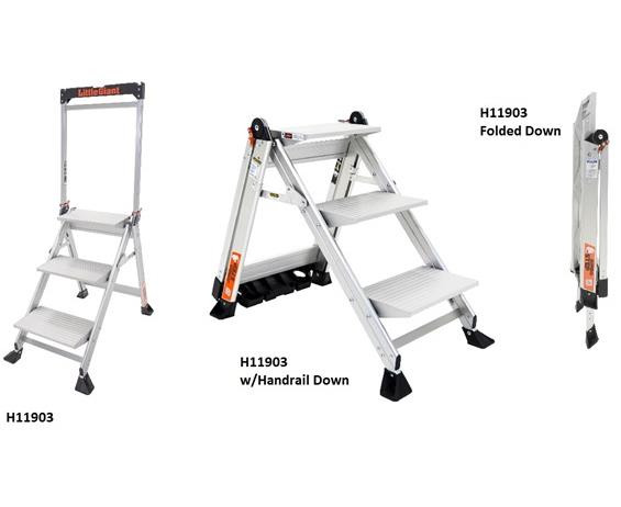 マステロール Jumbo Step Stepladder by Little Giant Ladders | Material Flow