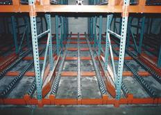 Material Flow - Five Deep Pallet Flow Rack System