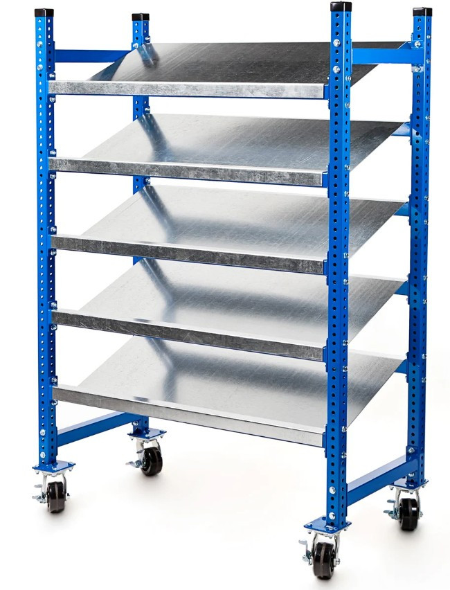 Mobile FlowCell Pick Tray Steel Rack Systems