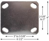 CA6 Pneumatic Rigid Casters 6