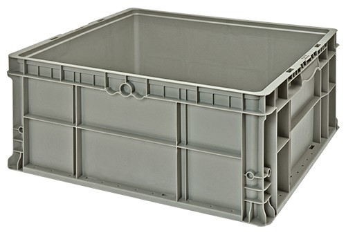 Heavy-Duty Straight Wall Stacking Containers | Material Flow