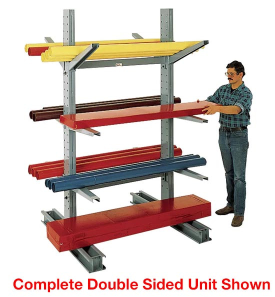 Meco Omaha MediumDuty Cantilever RacksDouble Sided Uprights