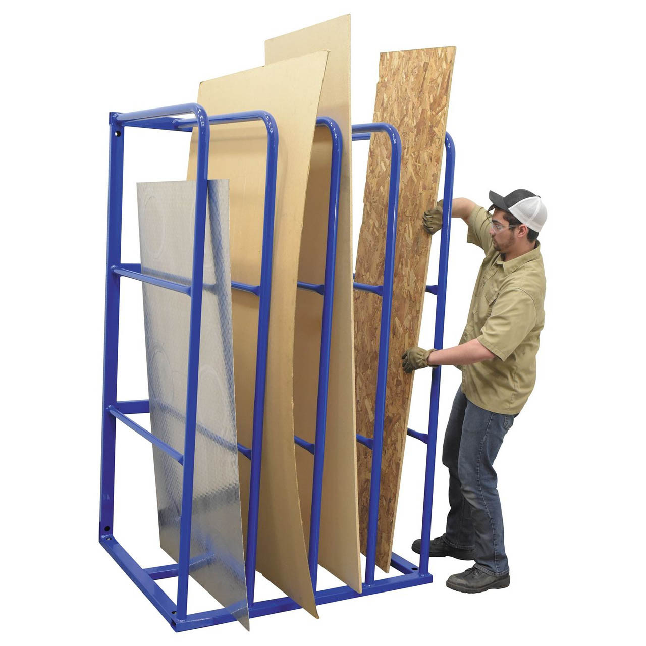 Vestil Standard Sheet Rack – 4-Bay Storage | Material Flow