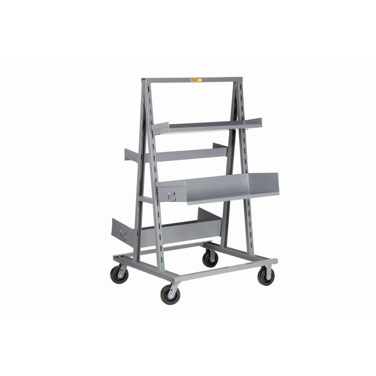 Little Giant Double Sided Adjustable Tray A-Frame Shelf Truck