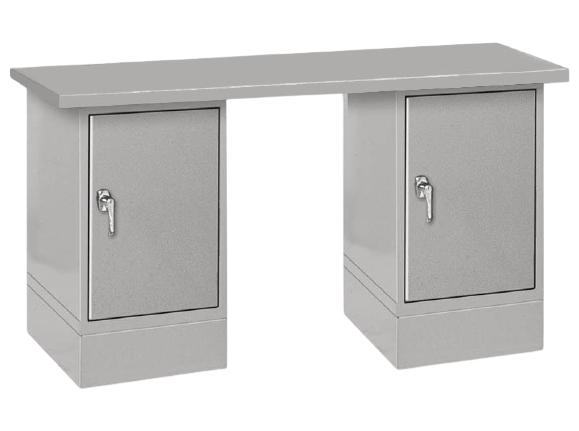 Premium Pedestal Benches with Cabinets | MaterialFlow.com