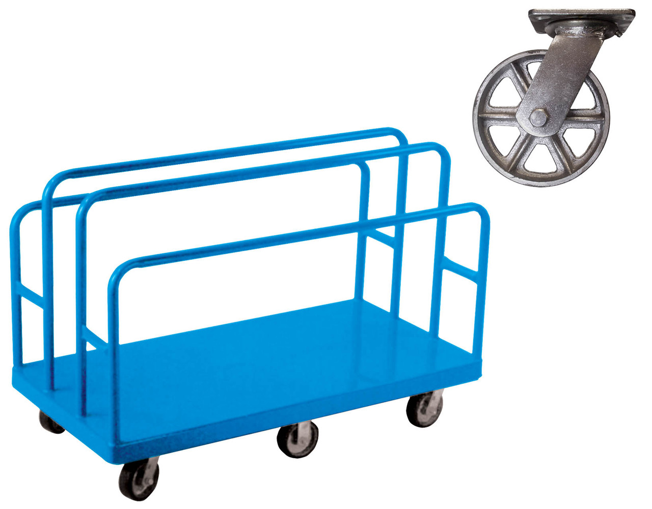 Lumber & Panel Carts with Steel Casters | Material Flow