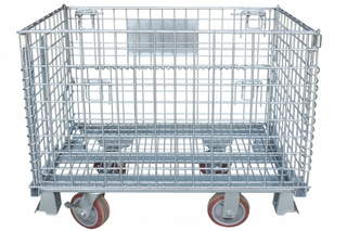 Wire Containers with Casters | MaterialFlow.com