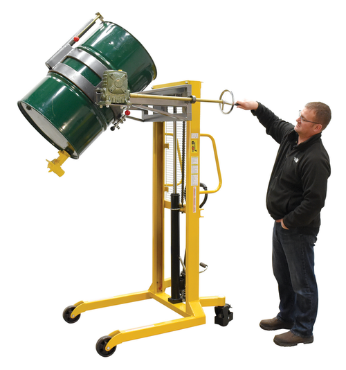 Vestil DRUM-LRT-EC Economy Portable Drum Lifter Rotator and Transporter