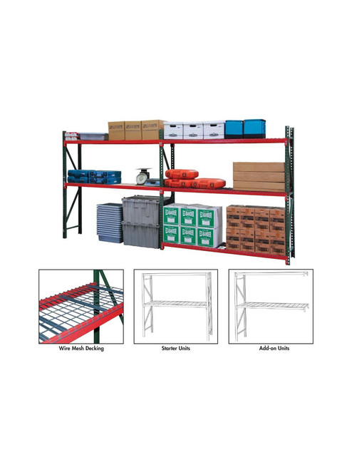 FastRak Bulk Storage Rack Units With Wire Mesh Decking - ADD ON units FastRak Bulk Storage Rack Units With Wire Mesh Decking - ADD ON units