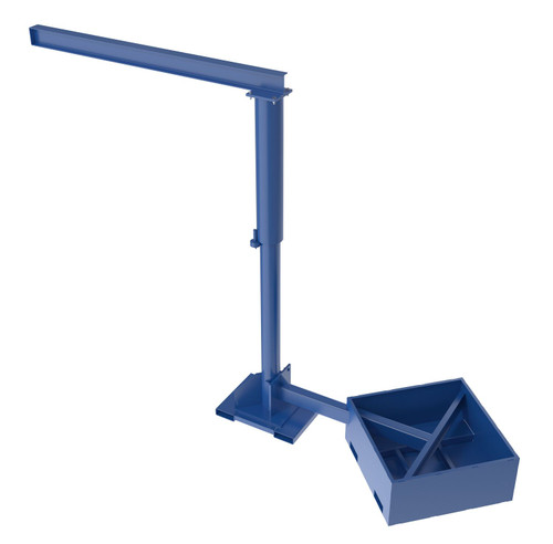 Vestil JIB-CBX-25-8-10 Portable Offset Jib Cranes with Empty Base