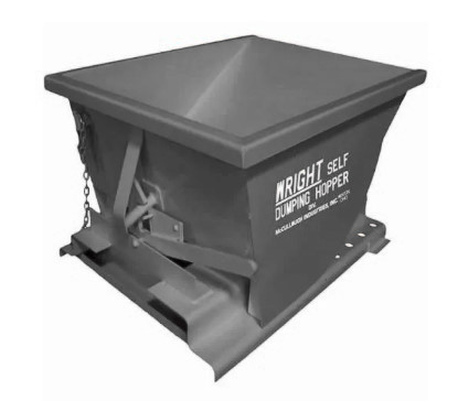 Wright McCullough Standard Self-Dumping Hoppers - 1/4 Cu Yard | Material Flow