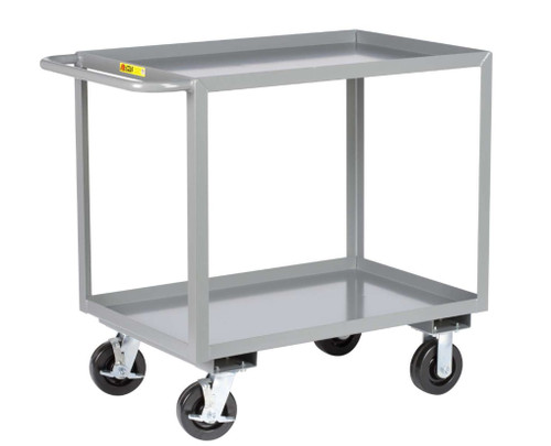 Little Giant 2GL-2436-6PHBK Heavy-Duty Shelf Truck with 2 Shelves
