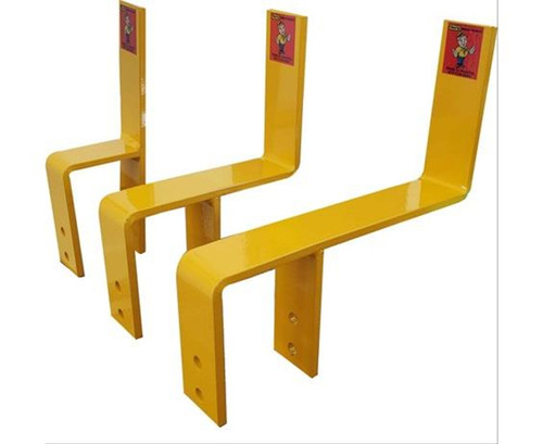 Save-TY Yellow BPS-6.00F Beam Pallet Stop - Material Flow   Flush Mount Backstop	