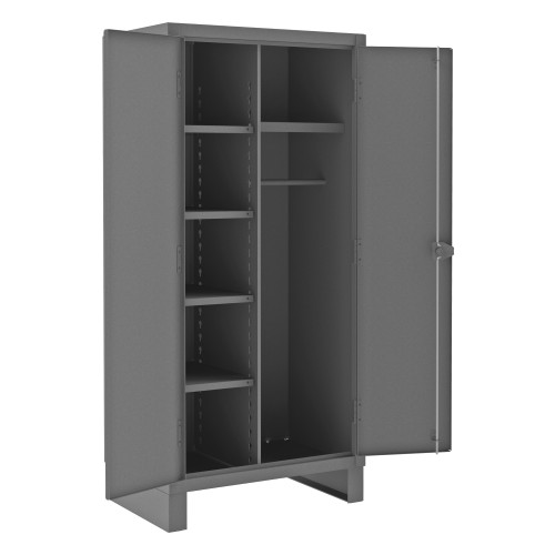 Durham Quick Ship Extra Heavy Duty Wardrobe Cabinet with Shelves