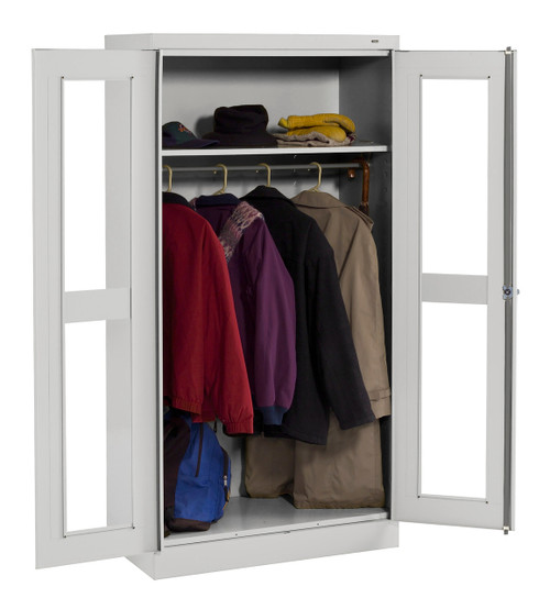 Tennsco CVD1471 C-Thru Standard Wardrobe Cabinets - Light Grey Tennsco CVD1471 C-Thru Standard Wardrobe Cabinets - Light Grey