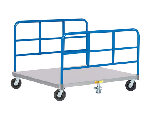 Little Giant Pallet Dolly with Double End Racks with Floor Lock