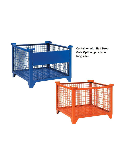 Gateway Rack Wire Mesh Containers in Orange