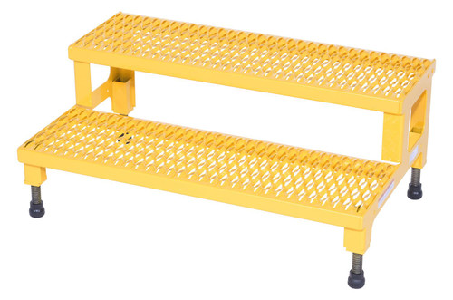 Vestil ASP-36 Steel 2 Step Adjustable Step-Mate Stand