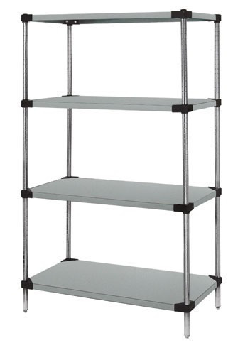 Quantum Stainless Steel Solid Shelving Starter Kits